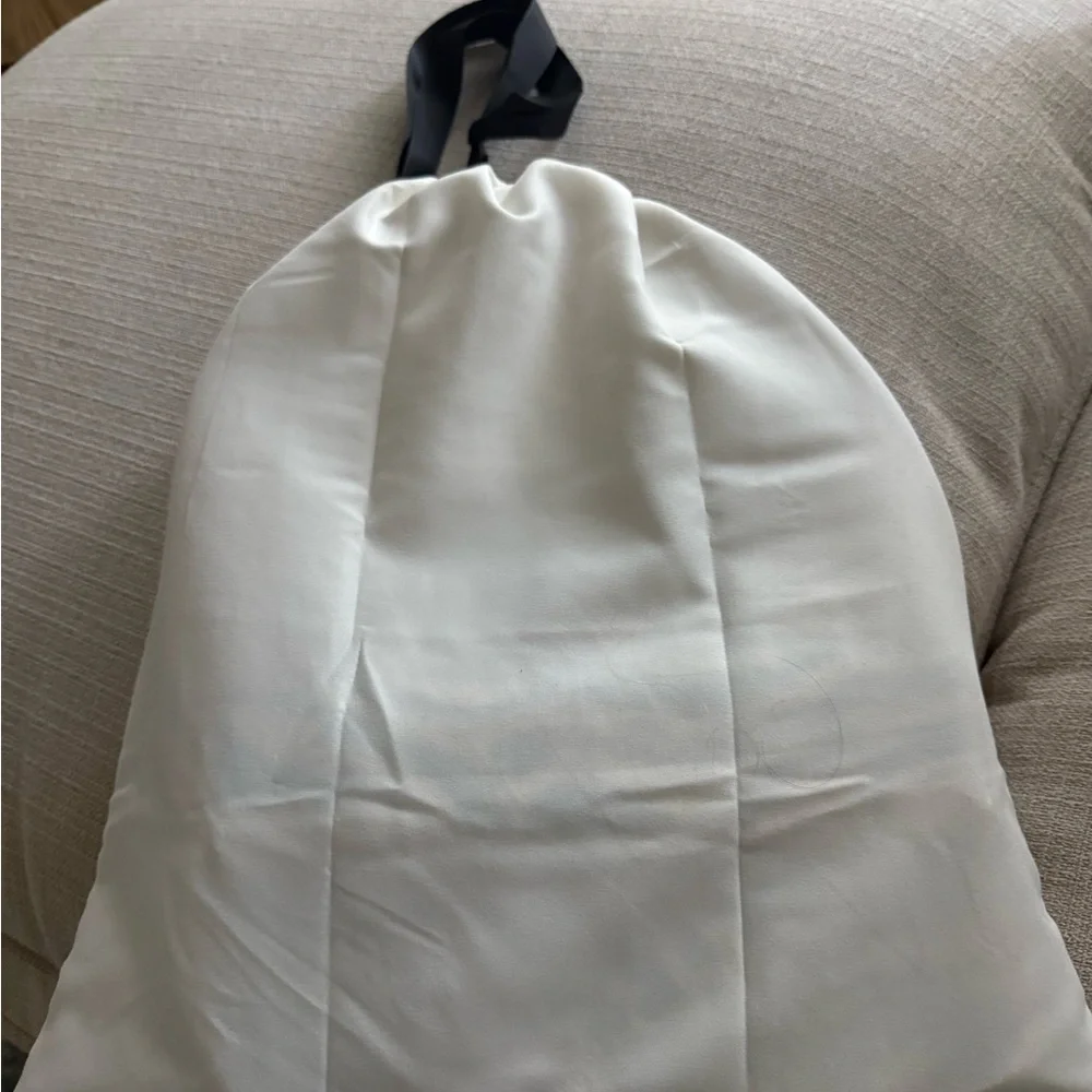 STAUD Zebra Pattern Blue and Cream Beaded Shoulder Bag - Picture 4 of 9